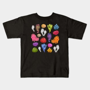 Sea Sponges - Deep sea art Kids T-Shirt